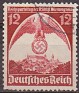 Germany 1936 Landscape 12 Pfennig Red Scott 466. Alemania 1936 466. Uploaded by susofe